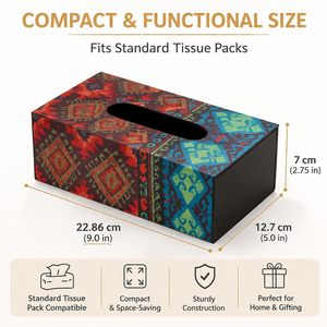 Reinvention Factory Designer Wooden <b>Tissue</b> Box Holder| Decorative <b>Tissue</b> <b>Paper</b> Box & Napkin Holder for Dining Table Living Room - Product Image 2