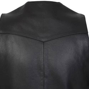 Chalecos de Cuero Genuino sin Mangas para Hombre, Otoño-Invierno, la Mejor Calidad y Material, Chalecos de Cuero para Motocicleta, Chaleco de Cuero Personalizado, MOQ Bajo - Product Image 5
