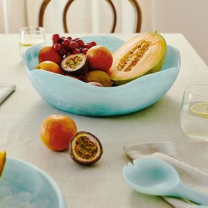 Bol de service moderne en résine pleine, avec base élégante, dernier design éco-responsable pour les fêtes, bol en résine polie pour les desserts - Product Image 1