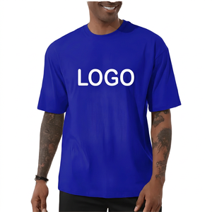 เสื้อยืดคอกลมผู้ชายคุณภาพสูง ผ้าเทอร์รี่ ผสมผ้าฝ้าย/โพลีเอสเตอร์ 100% สีพื้น รับทำโลโก้ OEM มองเห็นได้ชัดเจน ระบายอากาศได้ดี - Product Image 2