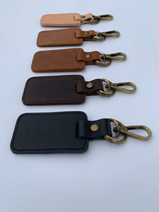 High Quality Wholesale Custom Genuine Leather Durable Foldable <b>Keychain</b> Custom Branding Stainless Steel Logo <b>Personalized</b> - Product Image 6