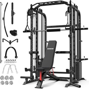 Máquina con pilas de pesas de 220 libras, sistema de gimnasio multifunción para el hogar, rack de potencia, sistema de cable cruzado, entrenamiento de dominadas. - Product Image 1