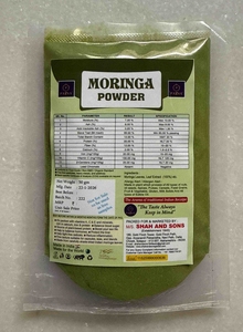 Poudre de feuilles de Moringa 100% pure biologique, superaliment vert naturel en vrac, nutrition santé, durée de conservation de 24 mois, Maharashtra - Product Image 2