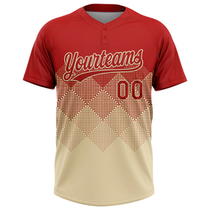 USA <b>Baseball</b> Softball Two Button <b>Baseball</b> Softball Jersey Uniform Personalized Youth Adults Men Women Sportswear - Product Image 2