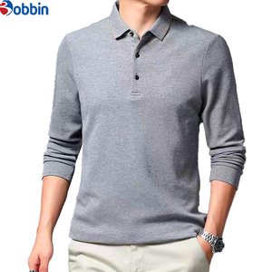 Polo unisexe tendance pour homme, chemise de performance à manches longues pour homme, chemise d'automne pour le secteur immobilier, tenue de travail de bureau - Product Image 2