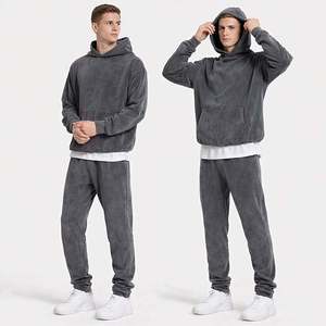 Conjunto Deportivo de Felpa Francesa para Hombre, Pantalones Deportivos de Algodón - Product Image 6