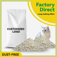 Litière pour chat ODM/OEM en tofu, écologique, biodégradable, faible teneur en poussière, contrôle naturel des odeurs, agglomération rapide, pour les acheteurs en gros d'articles pour animaux de compagnie