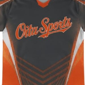 Ensemble d'uniformes de lacrosse sublimés gris et orange unisexe, vêtements de sport légers en polyester réversible pour l'entraînement athlétique - Product Image 5