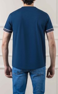 Camiseta para hombre, camiseta de manga corta con cuello redondo, tela suave y transpirable, ligera, cómoda, informal, moda urbana de verano, camiseta para el día a día - Product Image 4