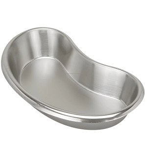 Bac réutilisable en acier inoxydable pour reins artificiels, bassin médical incurvé pour déchets chirurgicaux et fluides, 6-12 pouces, vente en gros, fabricant - Product Image 1