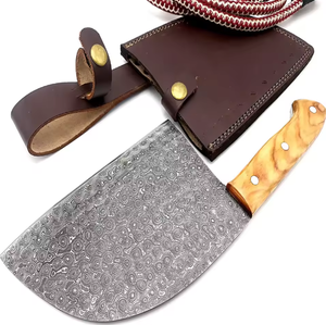 Couteau à découper la viande professionnel LEGACY BLADES en acier Damas, forgé à la main, manche en bois, couteau de cuisine, fournisseur d'usine - Product Image 1