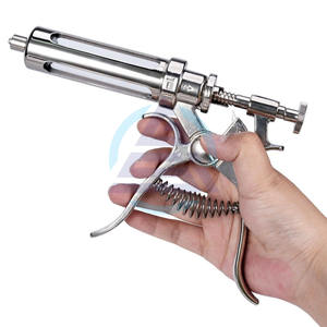<b>Veterinary</b> Animal Continuous Injection <b>Syringe</b> with Needle 10/20/30/50ml Stainless Steel Automatic Vaccination Gun for Cow Sheep - Product Image 5