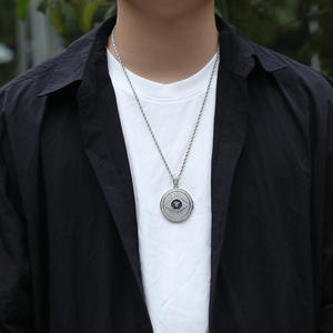 จี้เพชรรูปทรงกลมแบบรูปถ่าย สร้อยคอทองคำแท้ฝังเพชรขนาดเล็ก งานสั่งทำพิเศษ - Product Image 2
