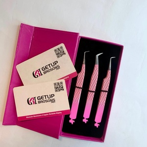 ขายส่ง GETUP BROSONS IMPEX แหนบต่อขนตาปลายโค้ง 90 องศา สีเงินเคลือบผงสองสี  ทำจากสแตนเลสสตีล - Product Image 5