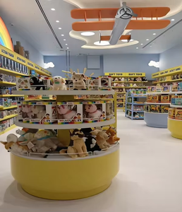 Kids Toy Store Interior Design Stylish Retail Shop Layout Toy Displays Wall Shelves Display Racks Store Furniture - Product Image 1