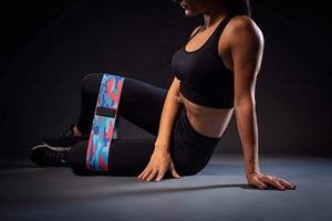 Came Design Heavy Resistance Hip <b>Bands</b> Polyester Fabric for Yoga Hip Booty Workout Home Gym <b>Exercise</b> Set with Carry Bag Seniors - Product Image 6