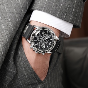 Popular Men Watch Set Fashion Big Watch Dial Quartz Watch with Wallet <b>Gift</b> for Him Montre Femme - Product Image 4