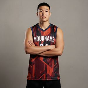 Nouveau Maillot de Basketball Homme 2026 100% Polyester Personnalisable avec Nom et Logo Sans Manches Confortable Imprimé Grandes Tailles - Product Image 2