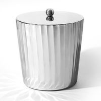 Seau à glace doré avec couvercle en marbre, hautement isolé, compatible lave-vaisselle, personnalisable, pour la décoration de table lors de fêtes à domicile