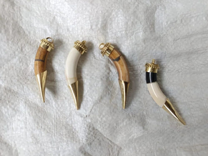 Collar con Colgante de Hueso de Búfalo Pulido, Hecho a Mano y Ecológico, con Diseño de Perla, Joyería de Cuerno de Búfalo Auténtico, Regalo de Boda de la India - Product Image 4