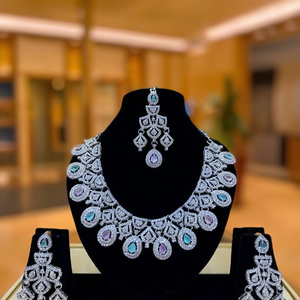 Conjunto de Collar con Diamantes Americanos - Estilo Real 10575585PGR, Joyería de Moda para Mujer - Product Image 3