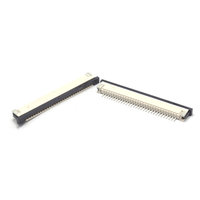 Connecteurs FFC/FPC ZFPC SMT 2.5H 4~30 broches à angle droit en bronze phosphoreux étamé, pas de 1 mm, 815BXXPTX-41, DC
