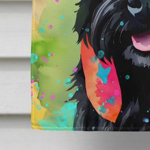 Scottish Terrier Hippie gran poste de porche decorativo patio Banner Multicolor colgante de pared poliéster casa tamaño ilustraciones Multicolor - Product Image 4