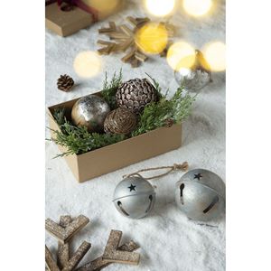 Set di 8 Palline di Natale in Legno D4, Decorazioni Appese per Albero, Ornamenti per Feste Natalizie - Product Image 6