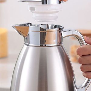 Bouteille isotherme sous vide en acier inoxydable SOGA 2,3 L, triple isolation, pour boissons chaudes ou froides, carafe thermique pour eau et café - Product Image 5
