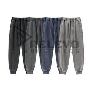 Pantalon de survêtement pour homme en coton épais 100 % de haute qualité, taille élastique ample, idéal pour l'hiver, vente en gros au meilleur prix - Product Image 2