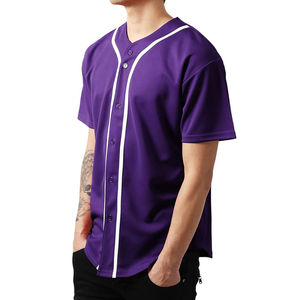 Camisetas de Béisbol Unisex de la Mejor Calidad, Ligeras, Transpirables, con Botones, para Equipos Deportivos y Prácticas - Product Image 2