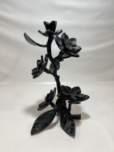 Sculpture d'art de table en aluminium doré de qualité supérieure, statue métallique abstraite moderne, pièce maîtresse décorative pour salon et salle à manger - Product Image 4