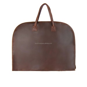 Bolsa de Ropa de Cuero Vintage Hecha a Mano, Porta Trajes Premium, Cierre Resistente, Estilo Casual y Simple, para Viajes de Negocios - Product Image 6