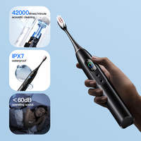 2025 nouveau adulte Intelligent sonique brosse à dents électrique longue durée de vie de la batterie écran interactif affichage visuel brosse tête effet propre
