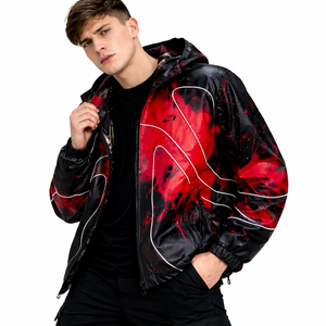 เสื้อแจ็คเก็ตกันน้ำคุณภาพดีเยี่ยมสำหรับผู้ชาย ผ้าสำหรับใส่กลางแจ้ง ป้องกันลมและรักษาความอบอุ่นด้วยเทคโนโลยีเปลี่ยนสีตามอุณหภูมิ - Product Image 1