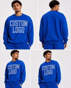 เสื้อสเวตเชิ้ตคอกลมผู้ชาย แบรนด์ Blue Front ประดับโลโก้ด้วยคริสตัล ผ้าฝ้าย 100% สไตล์ลำลอง ทรงปกติ สำหรับฤดูใบไม้ร่วง - Product Image 4