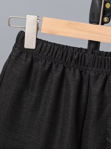 Big <b>Boy</b> Clothes <b>Boys'</b> Suit Spring Summer And Autumn Collection Woven Fabric Button-<b>Up</b> Shirt And Elastic Waist Shorts Casual Set - Product Image 5