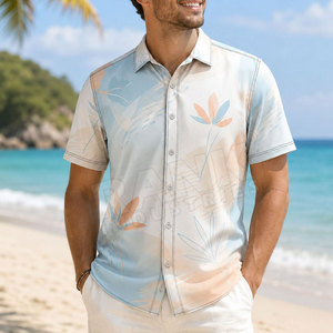 Service OEM, impression personnalisée, chemises de plage pour hommes de qualité supérieure, vente en gros de chemises de plage pour hommes, vente en ligne. - Product Image 4
