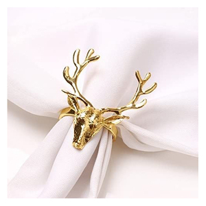 <b>Matte</b> Black Iron Contemporary Napkin Rings for Wedding Dining Dcor-Stocked Eco-Friendly & Durable - Product Image 6