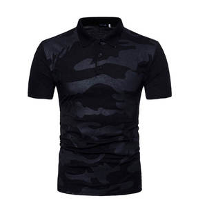 Camiseta Deportiva Casual para Hombre, Corte Recto, Color Sólido, 100% Algodón, Secado Rápido, Manga Corta, Camuflaje Rojo y Negro - Product Image 6