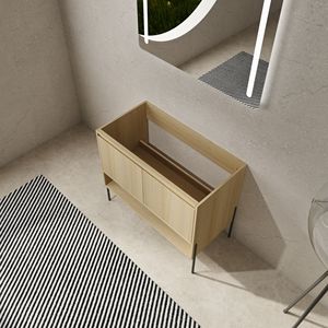 Mobile bagno freestanding da 36 pollici con 2 ante ammortizzate, senza lavabo (confezione KD) - Product Image 5