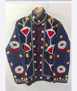 Chaqueta Bordada Suzani de Algodón Hecha a Mano, Estilo Vintage Boho para Mujer, Moda Festiva, Fabricante Mayorista para Exportación - Product Image 2