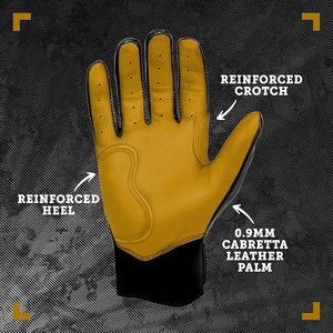 Best Quality Customized Softball & Baseball Batting Gloves for Men Professional Short Cuff Design Guantes De Bateo De Beisbol - Product Image 2