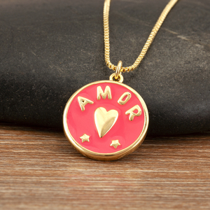 Qiku Tùy Chỉnh Amor Trái Tim Mặt Dây Chuyền Vòng Cổ Cho Phụ Nữ Và Nam Giới Cá Nhân Tên Đồ Trang Sức Quà Tặng Cho Kỷ Niệm Sinh Nhật - Product Image 4