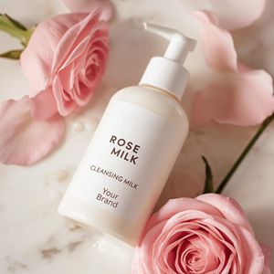 Lait nettoyant hydratant à la rose et aux herbes 200 ml pour le visage – Idéal pour les soins de la peau et l'occasion de revente – Faible MOQ - Product Image 3