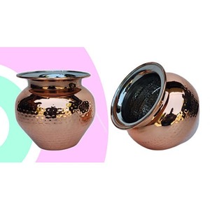 ชุดกะลาช/โลต้าทองแดงแท้ทำมือ 6 ชิ้น ดีไซน์ร่วมสมัย พกพาสะดวก ใช้ในบ้าน - Product Image 2