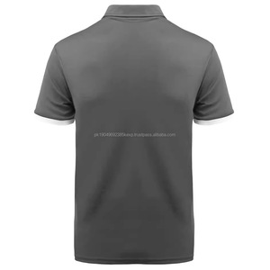 Chaqueta de Punto Sólida para Hombre con Cremallera y Combinación de Colores para Camisa Polo - Product Image 2