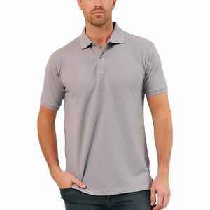 Vente en gros – Nouveauté : T-shirt décontracté à manches courtes en coton tricoté respirant pour homme, grande taille, couleur unie, design personnalisé, idéal pour le quotidien et les occasions formelles – Collection Printemps - Product Image 3
