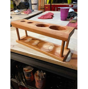 Trending Wooden Toilet Bathroom Accessories <b>Brush</b> and Toothpaste Holder for Decoration Luxury Bathroom Set for Home or Hotel Use - Product Image 1