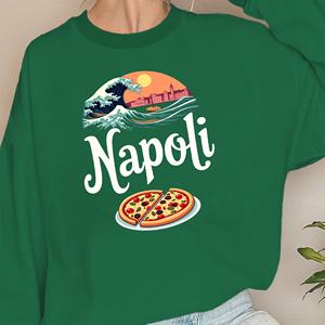 Sudaderas de mujer diseño Napoli Wave y pizza - Product Image 5